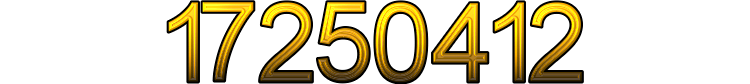 Number 17250412