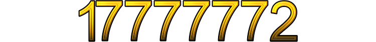 Number 17777772