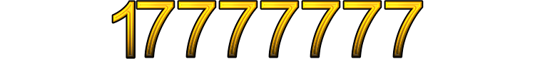 Number 17777777