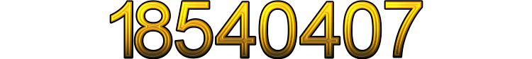 Number 18540407 Number 18540407