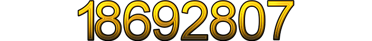 Number 18692807