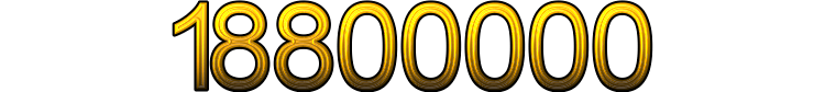 Number 18800000