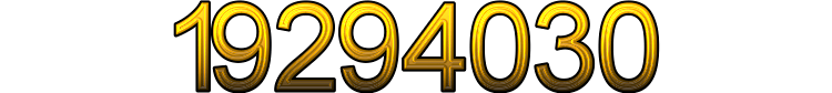 Number 19294030