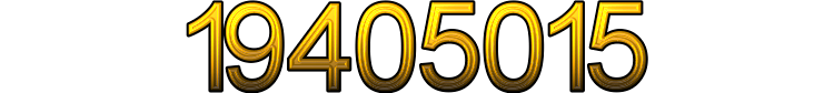 Number 19405015 Number 19405015