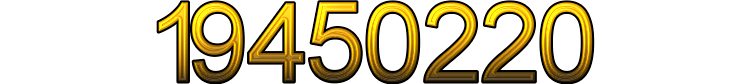 Number 19450220 Number 19450220