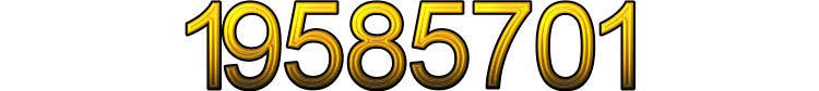 Number 19585701