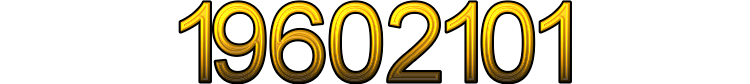 Number 19602101