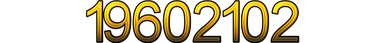Number 19602102
