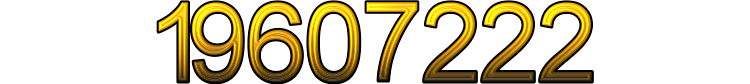 Number 19607222 Number 19607222