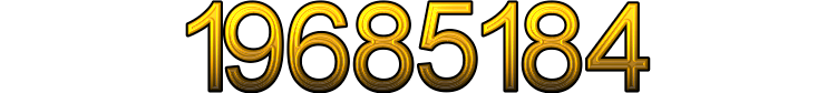 Number 19685184