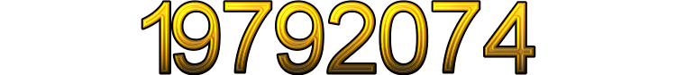 Number 19792074