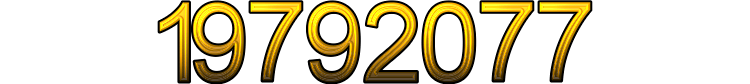 Number 19792077