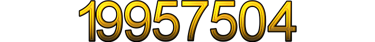 Number 19957504 Number 19957504
