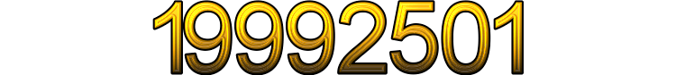 Number 19992501