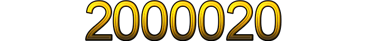 Number 2000020