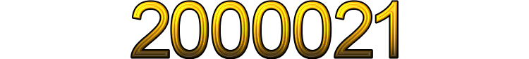 Number 2000021