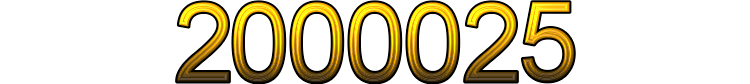 Number 2000025