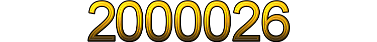 Number 2000026