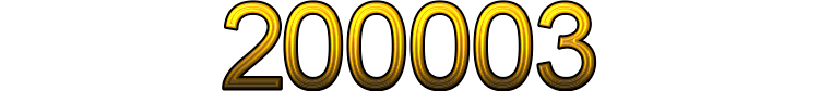Number 200003