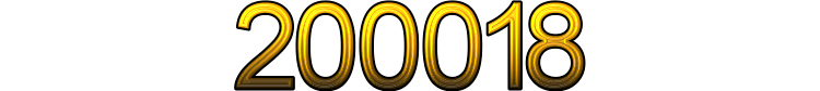 Number 200018