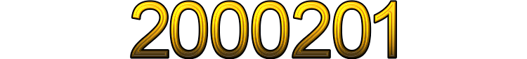 Number 2000201