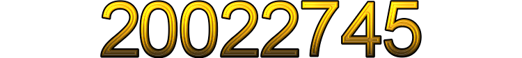 Number 20022745