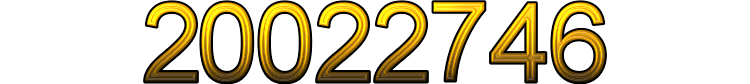 Number 20022746