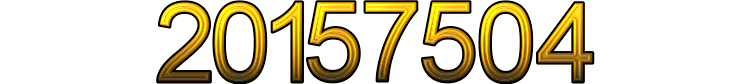 Number 20157504