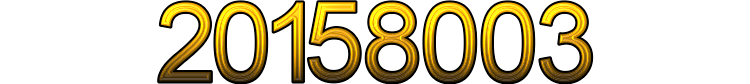 Number 20158003