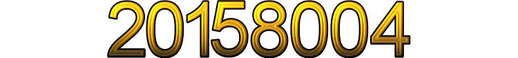 Number 20158004
