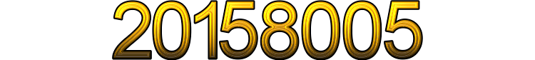 Number 20158005