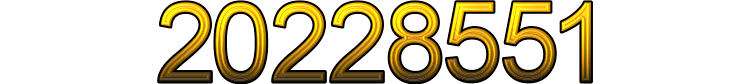 Number 20228551 Number 20228551