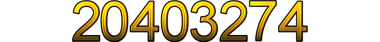 Number 20403274