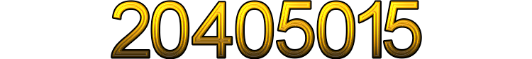 Number 20405015 Number 20405015
