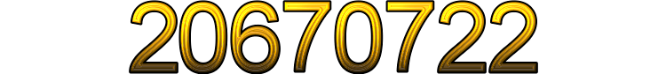 Number 20670722