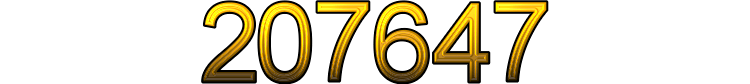 Number 207647