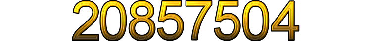Number 20857504