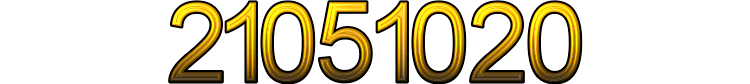 Number 21051020