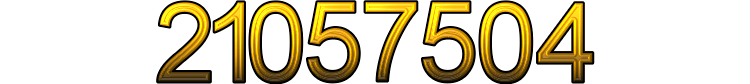 Number 21057504