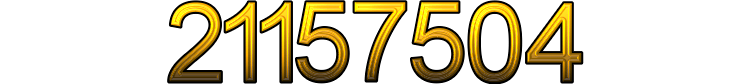 Number 21157504