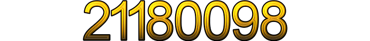 Number 21180098 Number 21180098