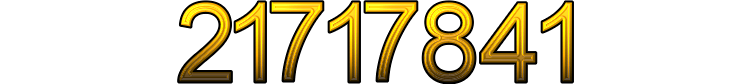 Number 21717841 Number 21717841