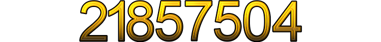 Number 21857504 Number 21857504