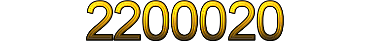 Number 2200020