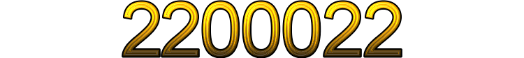 Number 2200022