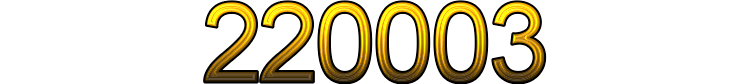 Number 220003