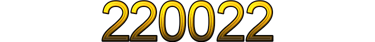 Number 220022