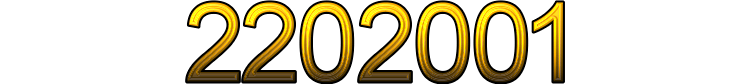 Number 2202001