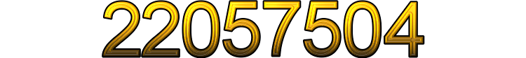 Number 22057504