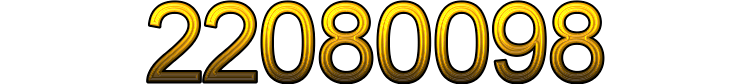 Number 22080098 Number 22080098